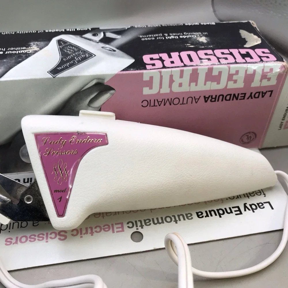 VTG Lady Endura‎ Model 1 Automatic Electric Sewing ScissorS/ Original Box WORKS